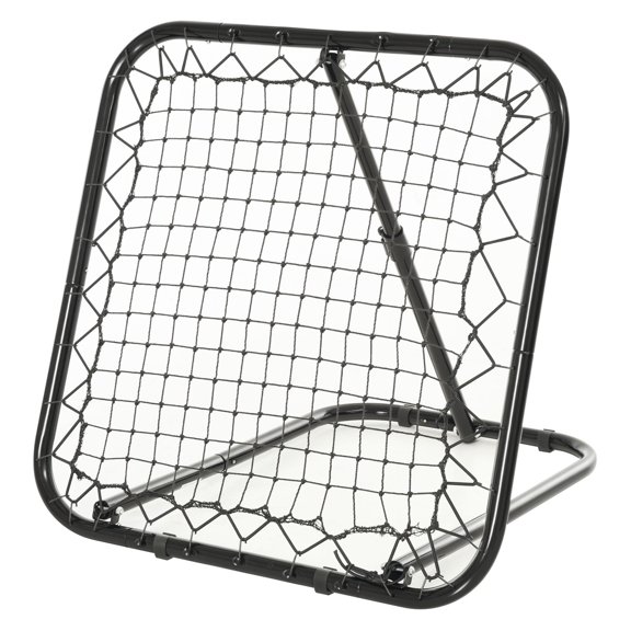 Soccer Rebounder Net 3x3 ft, Adjustable Angle Portable Soccer Training Goal, Quick Folding Metal Tube Net for Soccer, Baseball, Tennis