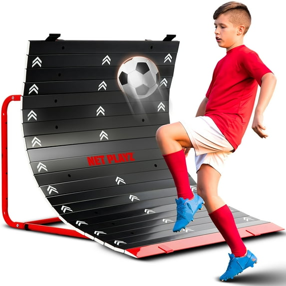 Soccer Return Ramp Kickback Soccer Rebounder Football Rebound Net | Durable Steel Construction