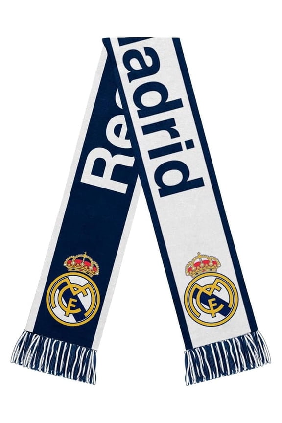 Soccer Scarf Reversible, Unisex Football Fan Gear - Acrylic Sports Scarf for Men & Women, Show Team Spirit, Game Day Accessories Blue