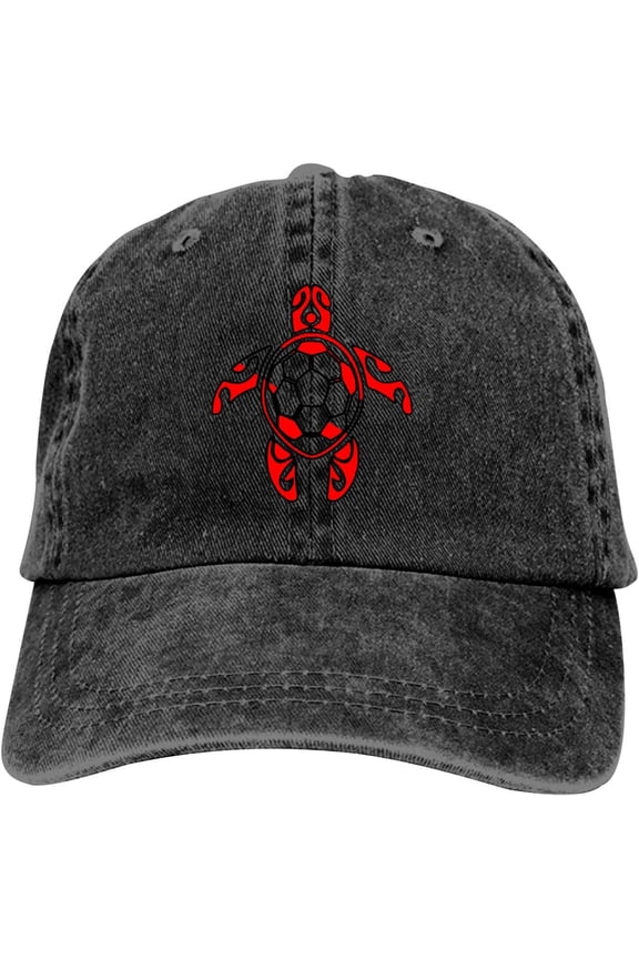 Soccer Sea Turtle Scuba Dive Flag Baseball Cap Vintage Adjustable Washed Hats Cowboy Hats Denim Dad Hat for Men Women Boy Girl