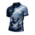 thumbnail image 1 of Soccer Season Jersey For Men Classic Scottish Pattern Shirt For Everyday Wear Breathable Blend With Timeless Plaid Design For An Elevated Casual Scotland Team Top Football Fans Gift Outfits Size XXL, 1 of 3