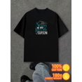 thumbnail image 1 of Soccer Season Tee men black 180G 100% Cotton Comfortable loose T-shirt Funny Unisex Shirt Graphic tshirts Trendy Unisex Shirt Graphic Tee tshirts Funny Unisex Shirt Printed tshirts, 1 of 7