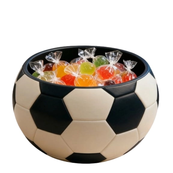 Soccer Serving Trays and Platters 6 Inch Soccer Shaped Football Serving Dishes Tailgate Party Platter Snack for Game Party Decoration