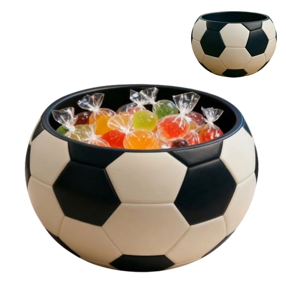 Soccer Serving Trays and Platters 6 Inch Soccer Shaped Football Serving Dishes Tailgate Party Platter Snack for Game Party Decoration