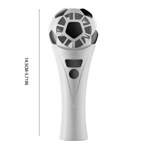Soccer Shaped Handheld Fan Portable USB Rechargeable Mini Fan Lightweight Stadium Fan For Game Day