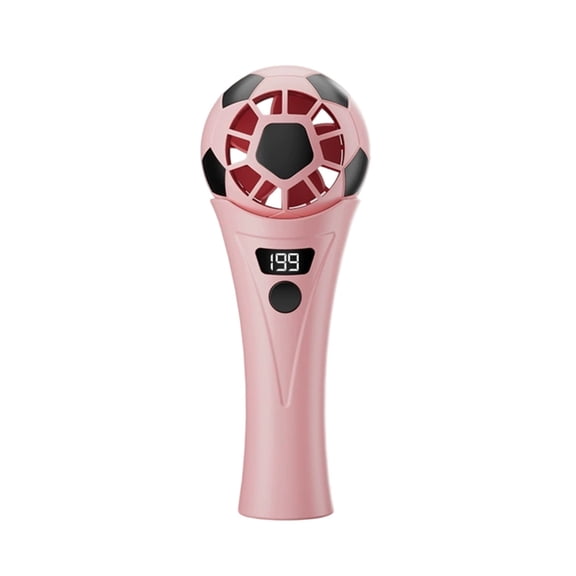 Soccer Shaped Handheld Fan Portable USB Rechargeable Mini Fan Lightweight Stadium Fan For Game Day