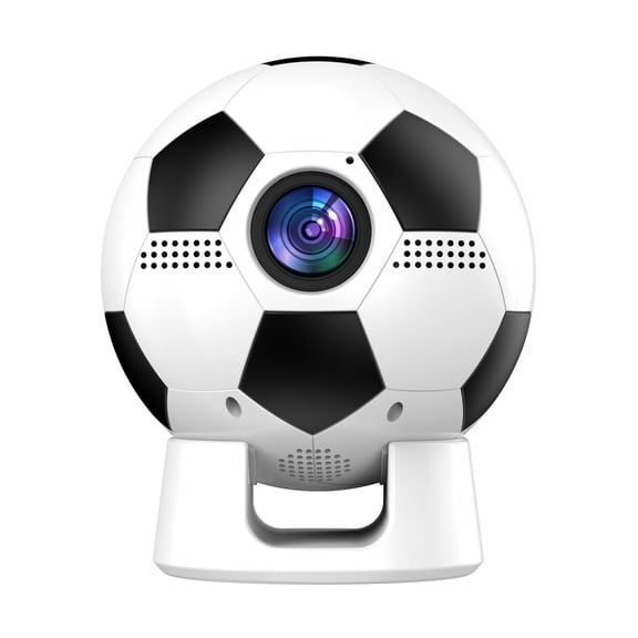 Soccer-Shaped Mini Multimedia Projector, Auto Focus, Multi-System Compatible, Portable Home Theater