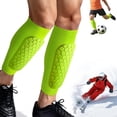 thumbnail image 1 of Soccer Shin Defender Shin Guards for Kids Youth Adult, Honeycomb Calf Compression Sleeve Soccer & Ski Shin Guards for Multi-Sports Protection, 1 of 8
