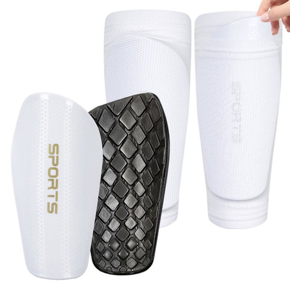 Soccer Shin Guard Sleeve Socks, Breathable Double Layer Shin Guard Holder for Football, Protective Leg Sleeve for Adults Kids Sports