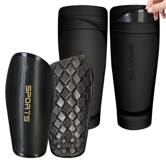 Soccer Shin Guard Sleeve Socks, Breathable Double Layer Shin Guard Holder for Football, Protective Leg Sleeve for Adults Kids Sports