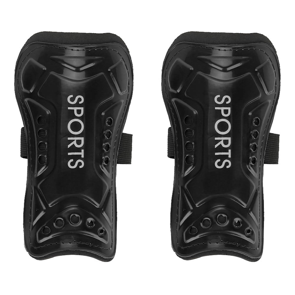 Soccer Shin Guards, A Pair Child Football Shin Pads Training Leg Guards Sport Safety Protector for 3-13 Teenagers, Boys, Girls, Kids, Youth[Black]