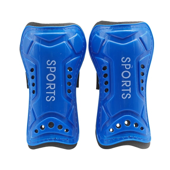 Soccer Shin Guards, Adult and Youth Soccer Shin Pads, Thickened Double Layer Padded Construction, Breathable Protective Gear for Lower Legs, for Soccer Training and Matches, Blue