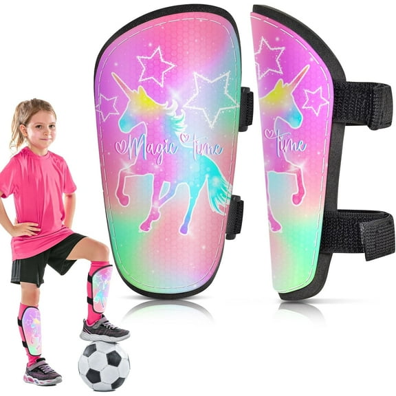 Soccer Shin Guards for Kids Girls Toddler Shin Pads Protection Soccer Gear for Kids 2-7 Years Old Girls Toddler Shin Guards Soccer Equipment for Football Games