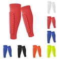 thumbnail image 1 of Soccer Shin Guards Shin Pads for Youth Adult, Calf Compression Sleeve with Honeycomb Pads, Lightweight Calf Protective Soccer Gear for Football Baseball Boxing Red XL, 1 of 6