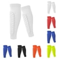 thumbnail image 1 of Soccer Shin Guards Shin Pads for Youth Adult, Calf Compression Sleeve with Honeycomb Pads, Lightweight Calf Protective Soccer Gear for Football Baseball Boxing White M, 1 of 6