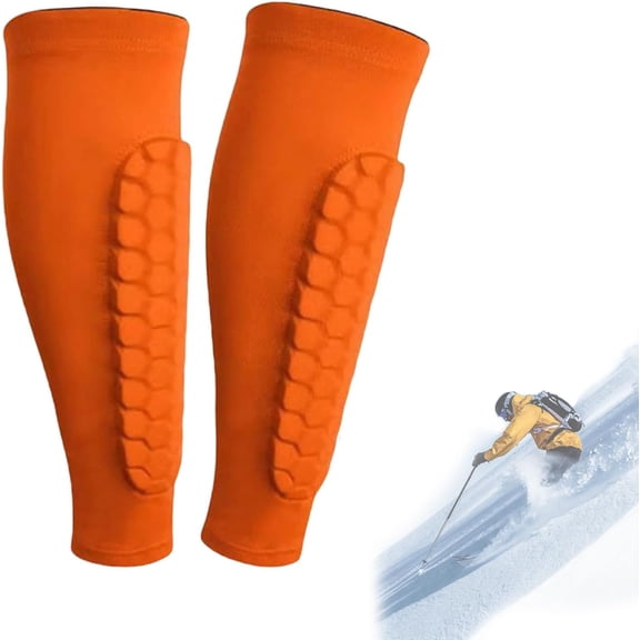 Soccer Shin Guards Shin Pads for Kids Youth Adult, Ski Shin Guards Calf Compression Sleeve for Sports(Black)