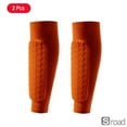 thumbnail image 1 of Soccer Shin Guards With Compression Sleeves - 2Pcs Honeycomb Protective Calf Socks For Football, Basketball, Running - Kids & Adults,2Pcs Orange,L, 1 of 7