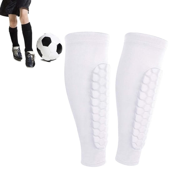 Soccer Shin Guards for Kids & Adults, with Honeycomb Pads for Protection
