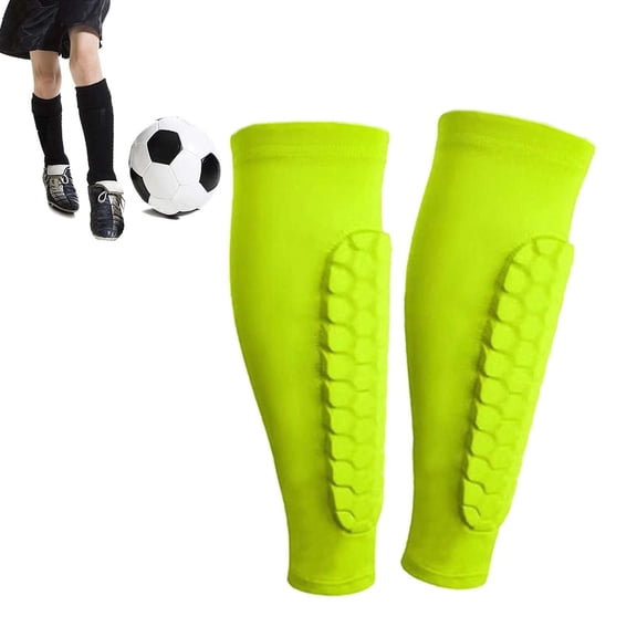 Soccer Shin Guards for Kids & Adults, with Honeycomb Pads for Protection