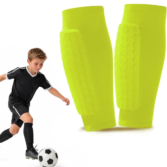 Soccer Shin Guards for Youth, Honeycomb Protective Pads with Lightweight Design