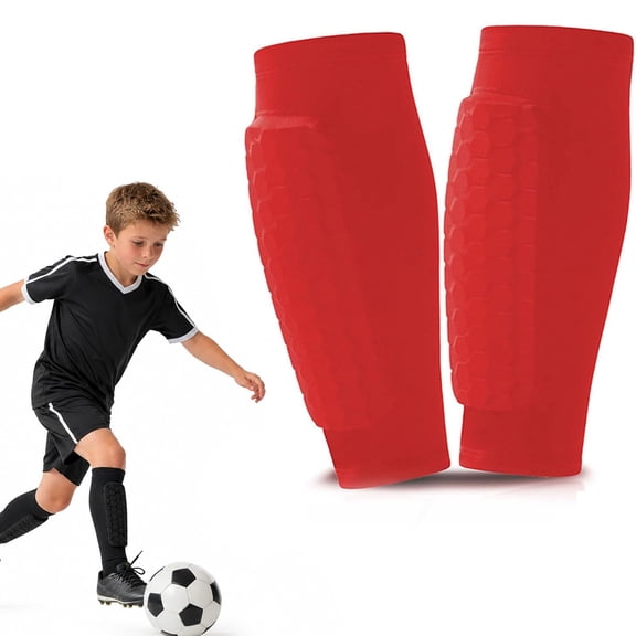 Soccer Shin Guards for Youth, Honeycomb Protective Pads with Lightweight Design