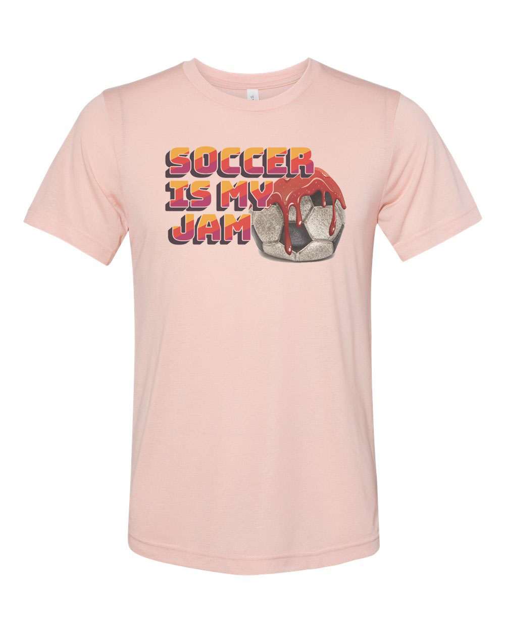 Soccer Shirt, Soccer Is My Jam, Futbol Shirt, Soccer Gift, Futbol T-shirt, Funny Soccer Shirt, Sports Shirt, Athletic, Soccer Lover, Futbol, Peach, MEDIUM - image 1 of 1