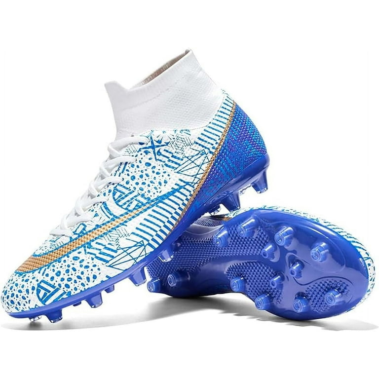 Soccer Shoes for Men Women Turf Soccer Cleats for Boys Youth FG AG High top Spikes Football Shoes for Unisex Professional Training Indoor Outdoor Walmart