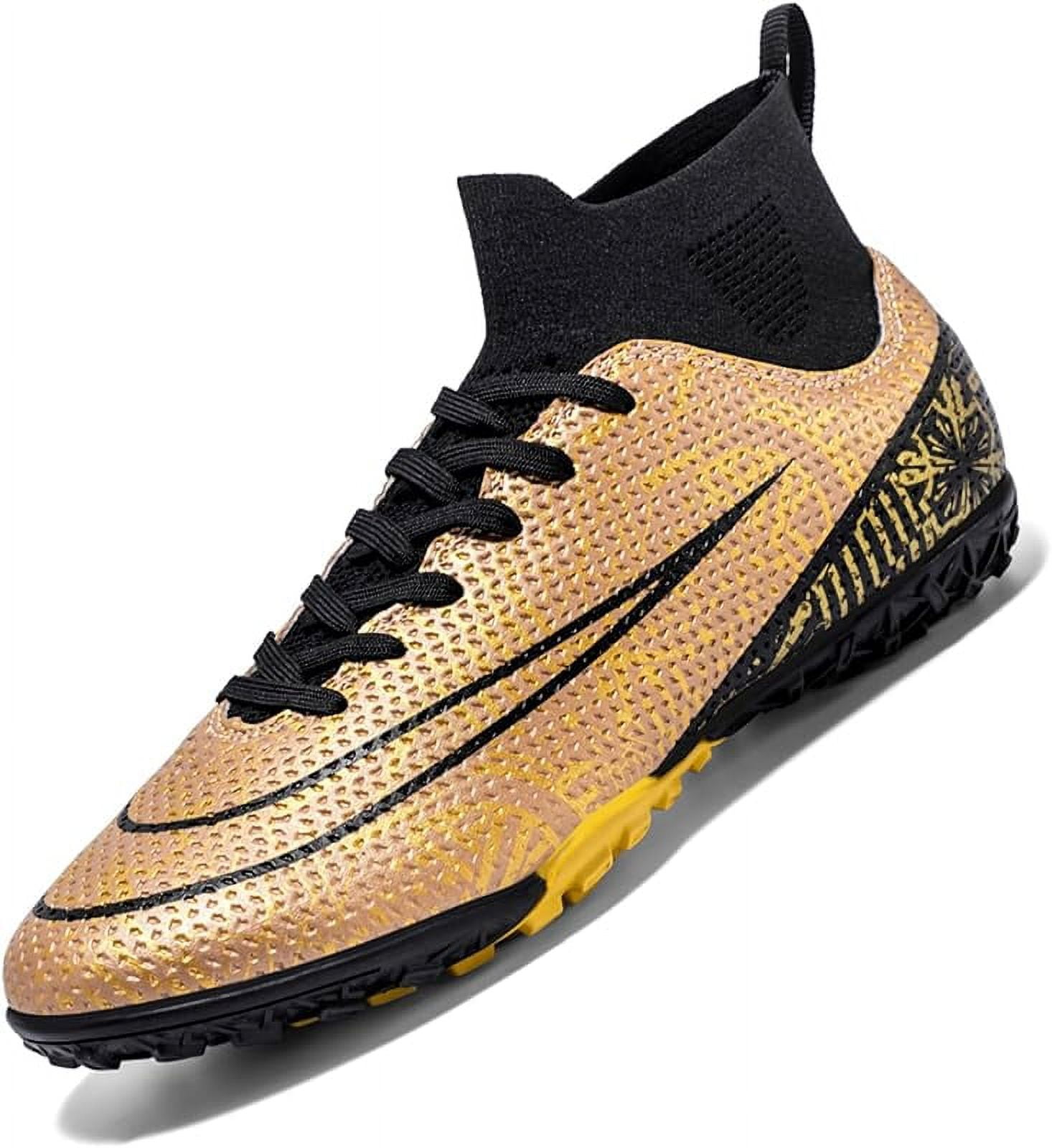 Soccer Shoes Mens Cleats HighTop Outdoor Professional Training Turf