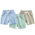 thumbnail image 1 of Soccer Shorts Boys Boys Summer Casual Stretch Waist Shorts With Mesh Ventilation For Kids Comfortable Mid Length Five Inch Inseam Pure Color Design, 1 of 9