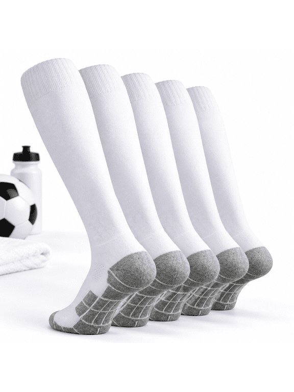 Soccer Socks (1/3/5 Pairs) Team Sport High For Adult