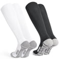 thumbnail image 1 of Soccer Socks 2 Pairs- Team Sports Baseball Football Socks Knee High Athletic Socks for Kids Youth Adult Size S-XL, 1 of 5