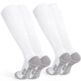 thumbnail image 1 of Soccer Socks 2 Pairs- Team Sports Baseball Football Socks Knee High Athletic Socks for Kids Youth Adult Size S-XL, 1 of 5