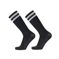 thumbnail image 1 of Soccer Socks For Children Striped Sweat-absorbent Crew Socks Knee-High Casual Soft Sports Running Sock 1 PC Black One Size, 1 of 2