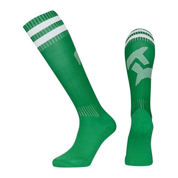 Soccer Socks Team Sport Knee High Socks For Adult, High-Performance for Football and Sports - Color Green