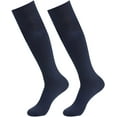 thumbnail image 1 of Soccer Socks, Unisex Long Tube Solid Color Team Sports Football Baseball Athletic Compression Calf Socks for Running Cycling Football, 1 Pair, 1 of 8