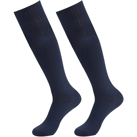 Soccer Socks, Unisex Long Tube Solid Color Team Sports Football Baseball Athletic Compression Calf Socks for Running Cycling Football, 1 Pair