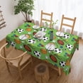 thumbnail image 1 of Soccer Softball Rugby Tablecloth Rectangle Waterproof Spill-Proof Table Cloth Cover For Kitchen Dining Farmhouse Party Wedding Outdoor Picnic Camping 54x72in, 1 of 7
