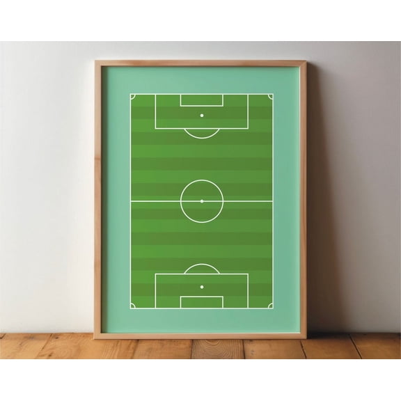 Soccer Sport Field Poster - Sports Friends - Art Print Minimal Modern Wall Art Sport Hobby A4 A3 A2 Pop Art Wall Art, Modern Wall Decor, 12x18 UNFRAMED