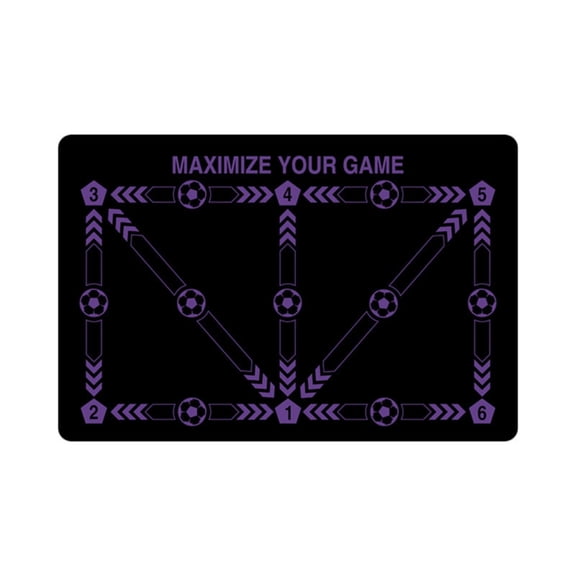 Soccer Step Training Mat, 23.6x15.7 inch Soccer Training Equipment, Non-Slip Mat for Soccer Field Corner, Silent Auxiliary Mat