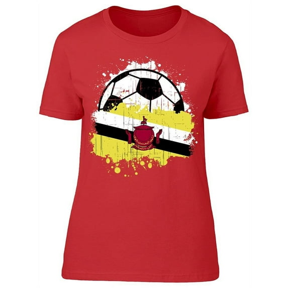Soccer Team Of Brunei Darussalam T-Shirt Women -Image by Shutterstock Women T-Shirt, Female Large