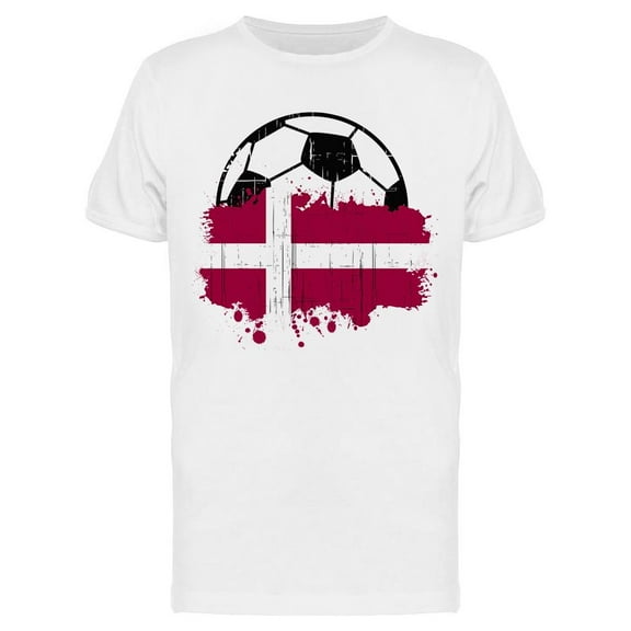 Soccer Team Of Denmark T-Shirt Men -Image by Shutterstock Men T-Shirt, Male Medium
