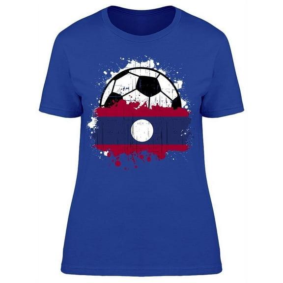 Soccer Team Of Laos T-Shirt Women -Image by Shutterstock Women T-Shirt, Female x-Large