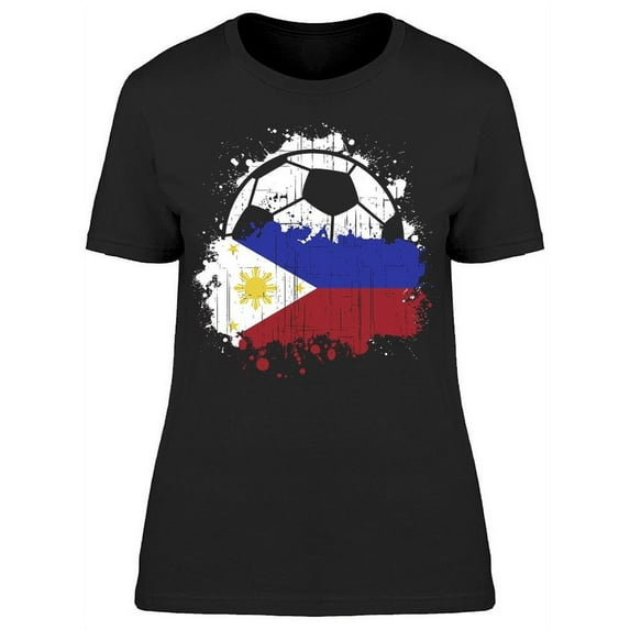 Soccer Team Of Philippines T-Shirt Women -Image by Shutterstock Women T-Shirt, Female x-Large