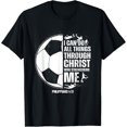 thumbnail image 1 of Soccer - Teen Boys Girls Men Women Sayings Christian T-Shirt Soccer Gift Tee, 1 of 5