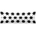 thumbnail image 1 of Soccer Theme Body Pillow Cover Sports Soccer Ball Black and White Abstract Geometric Cushion Long Pillowcase with Zipper Decorative Soft Large Bedding Pillow Cases for Couch,Sofa,Bedroom,20"x54", 1 of 5