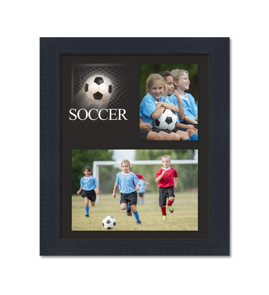 Classic Black Wood Soccer Theme 8x10 Picture Frame