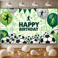 thumbnail image 1 of Soccer Theme Party Banner Balloon Decoration Football Design Event Banner for Birthday Party Kids Celebration Outdoor Event, 1 of 3