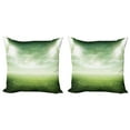 thumbnail image 1 of Ambesonne Green Throw Pillow Cover 2 Pack, Stadium Arena Football, 24", Green, 1 of 6