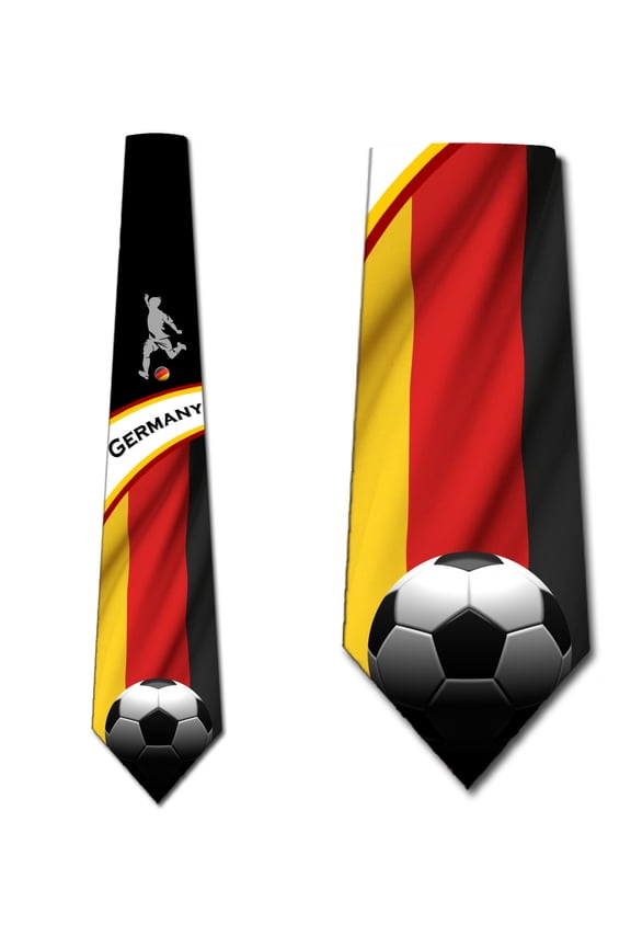 Soccer Ties Mens Germany Tie Sports Necktie by Three Rooker