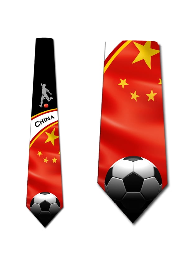 Soccer Ties Mens Tie China Sports Necktie by Three Rooker